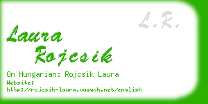 laura rojcsik business card
